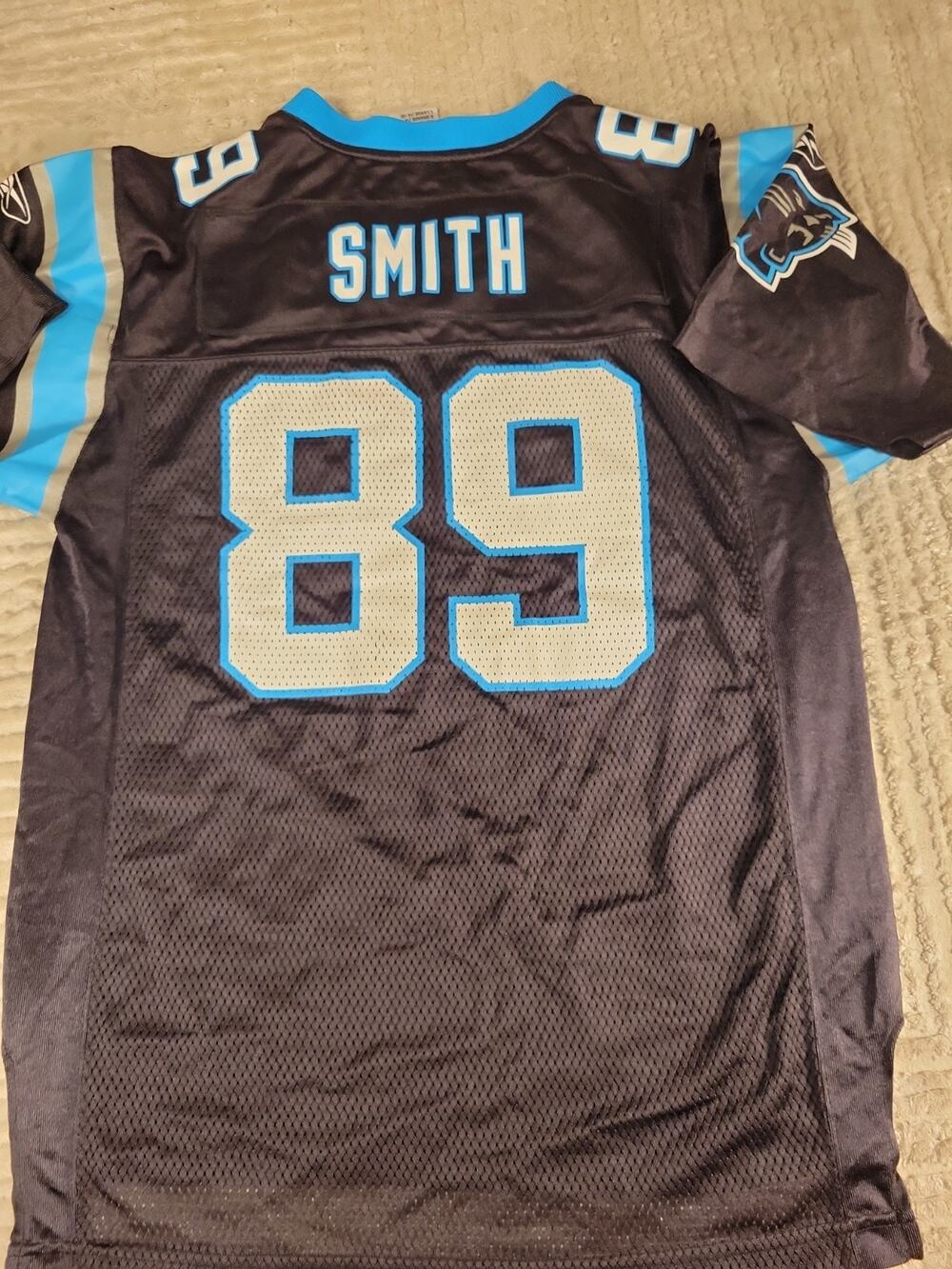 Reebok Steve Smith Carolina Panthers Jersey Youth Large Football Boys kids Child